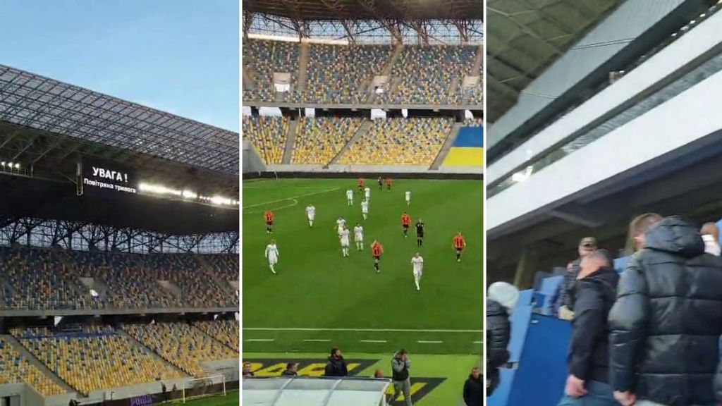 El partido del Shakhtar se interrumpe por aviso de bombardeo: piden a los jugadores refugiarse