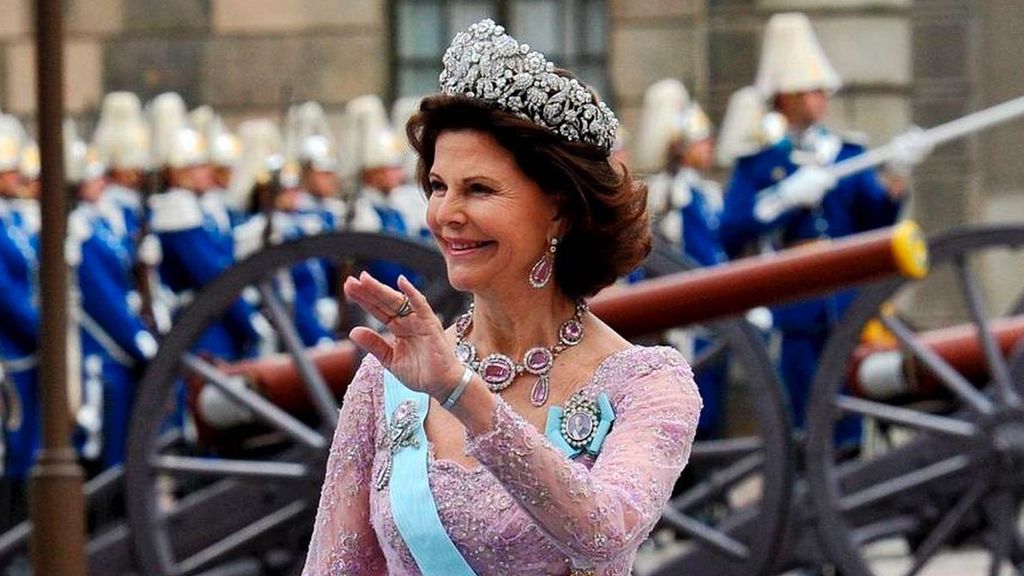 La tiara de Braganza la luce la reina Silvia.