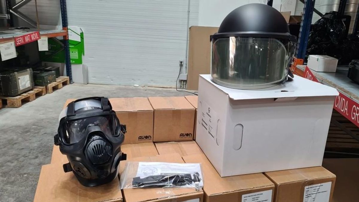 nuevos cascos antidisturbios Guardia Civil nuevos cascos antidisturbios Guardia Civil