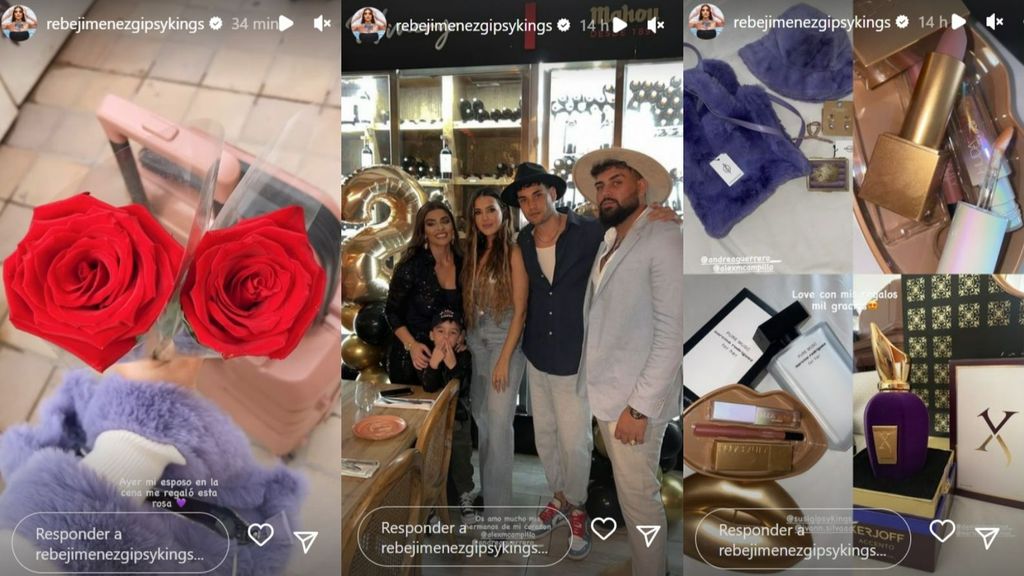 Rebeca Jiménez muestra sus regalos de cumpleaños