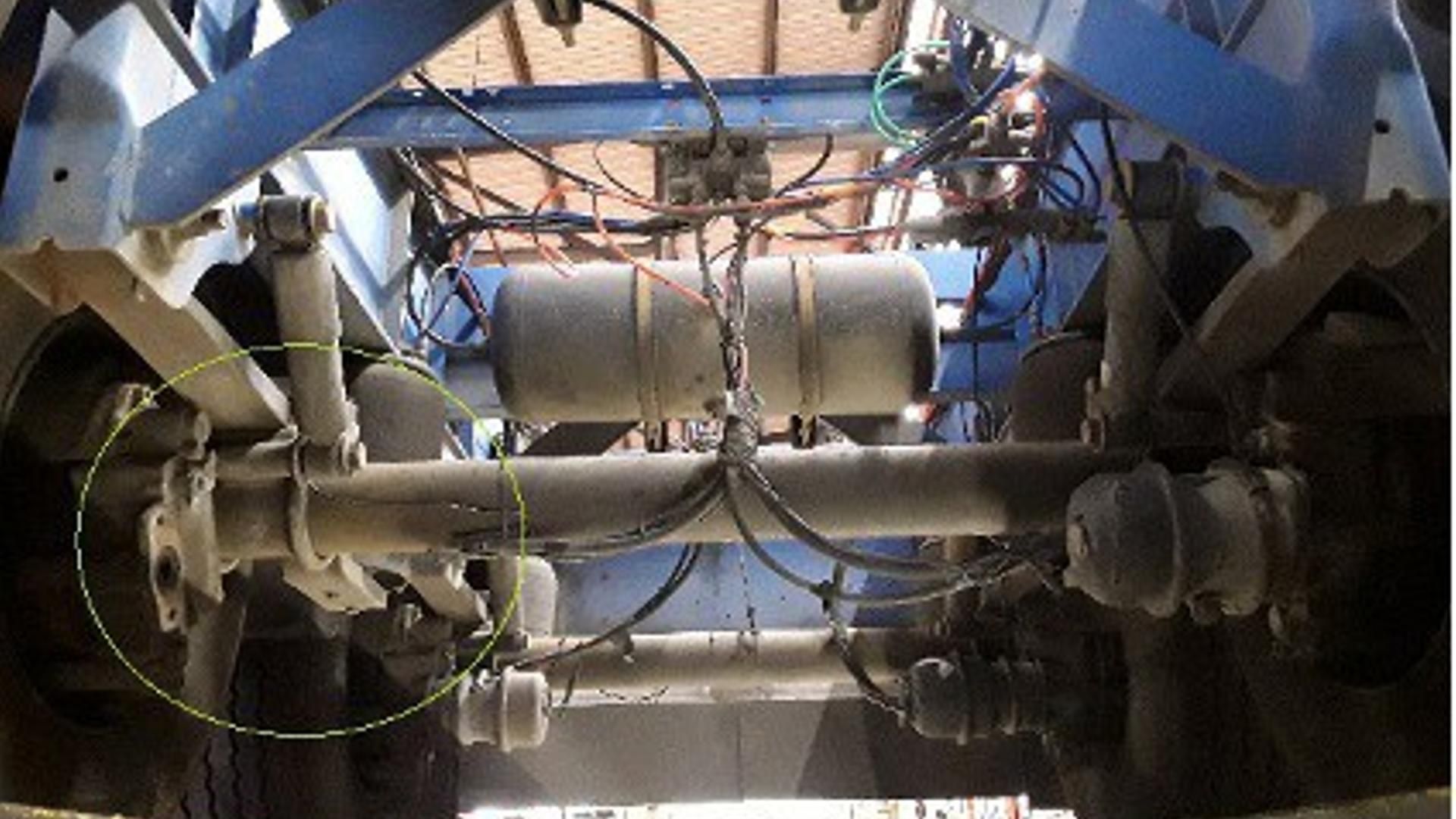 Un sistema de frenos defectuoso en una estación de ITV