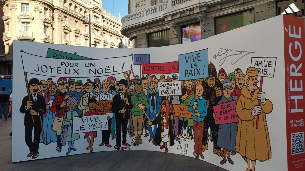 Tintín colonizará el Círculo de Bellas Artes en la exposición sobre el universo creador de su padre, Hergé Tintín colonizará el Círculo de Bellas Artes en la exposición sobre el universo creador de su padre, Hergé