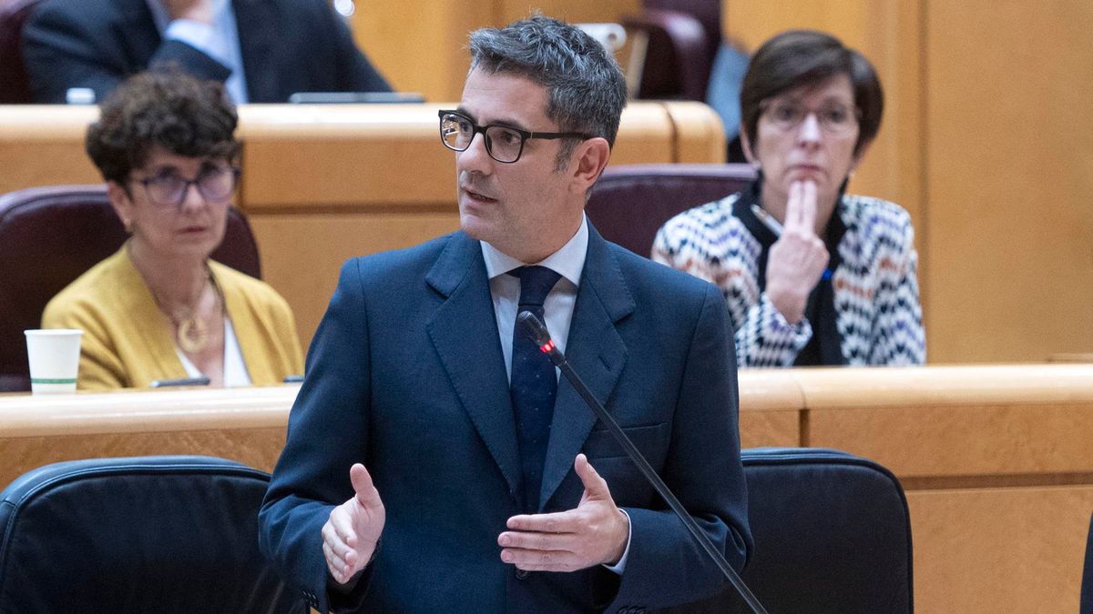 El ministro de la Presidencia, Relaciones con las Cortes y Memoria democrática, Felix Bolaños, interviene en una sesión de control al Gobierno en el Senado, a 25 de octubre de 2022, en Madrid (España). El ministro de la Presidencia, Relaciones con las Cortes y Memoria democrática, Felix Bolaños, interviene en una sesión de control al Gobierno en el Senado, a 25 de octubre de 2022, en Madrid (España).