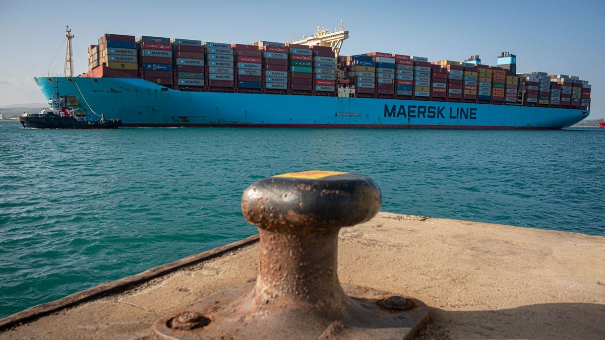 Buque Maersk puerto de Algeciras
