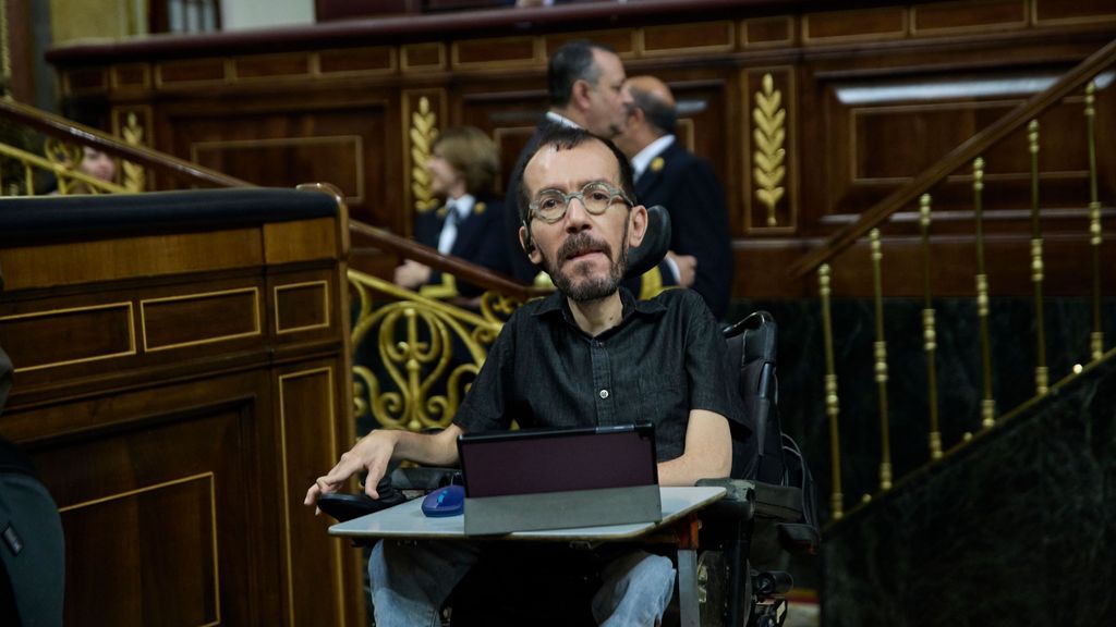 El portavoz de Unidas Podemos en el Congreso, Pablo Echenique