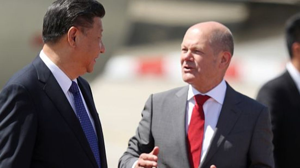 Imagen de archivo de Scholz y Xi Jinping Imagen de archivo de Scholz y Xi Jinping