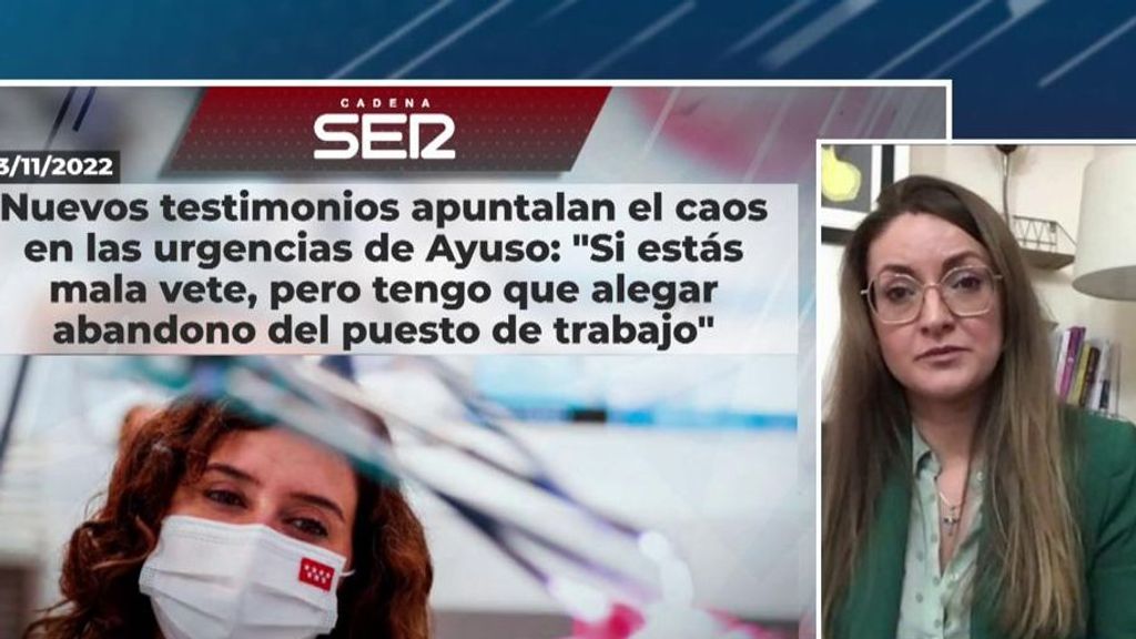 Miriam atendió en un centro de urgencia sin médico y sufrió un ataque de ansiedad: "Se han reabierto 40 sin contratar a nadie"