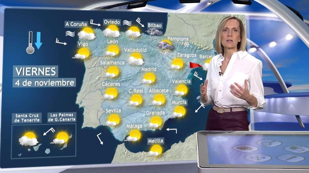 Un frente traerá viento, nieve y más frío este viernes: el tiempo previsto en España