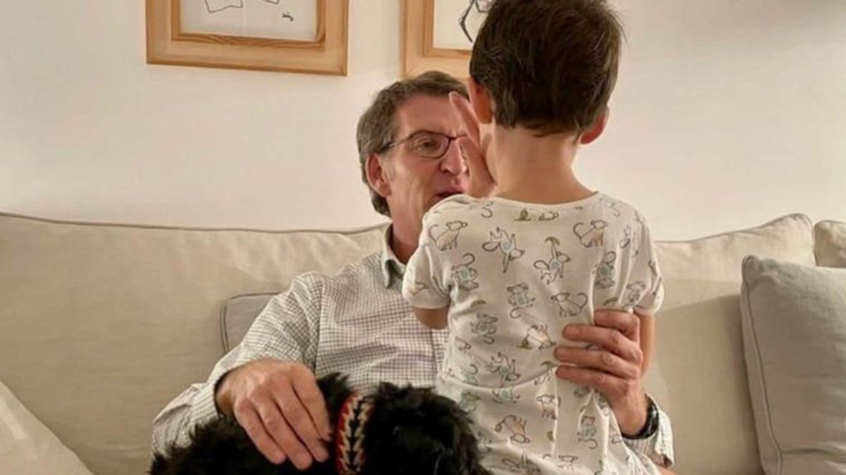Alberto Núñez Feijoó, con su hijo Alberto Núñez Feijoó, con su hijo