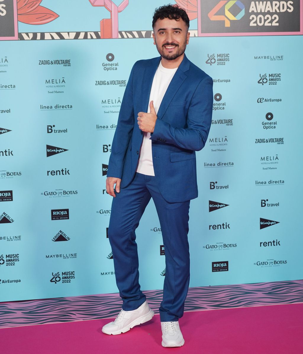 David Álvarez, en LOS40 Music Awards 2022