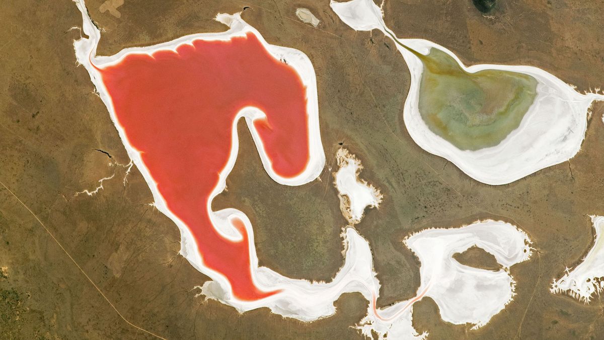 El misterioso lago rojo de Kazajistán: a qué se debe su extraño color