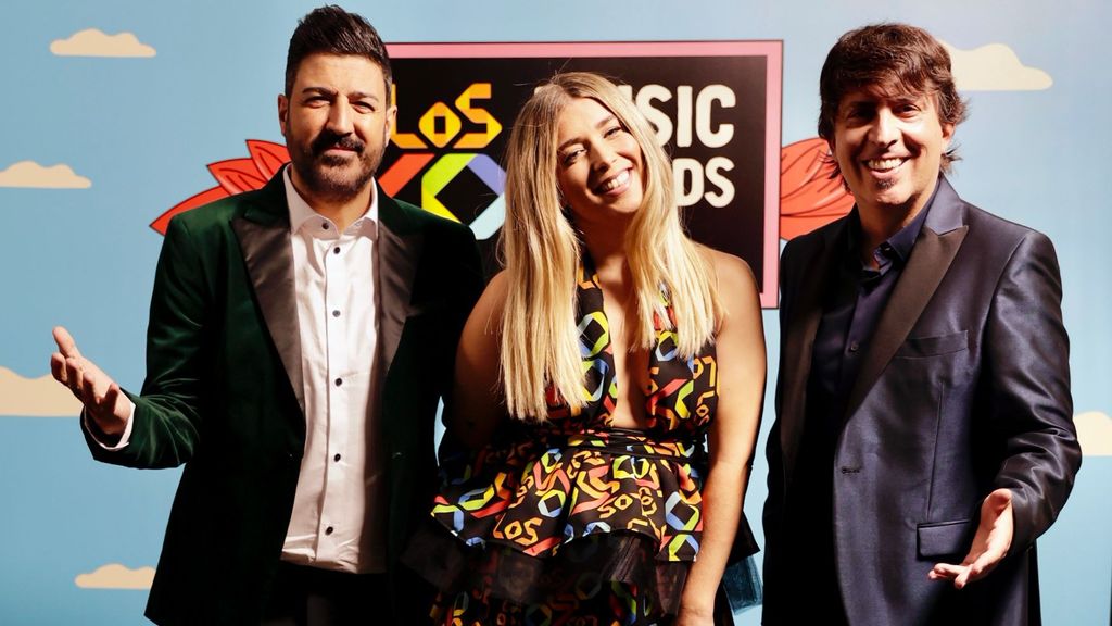 Tony Aguilar, Cristina Bosca, Dani Moreno, en LOS40 Music Awards