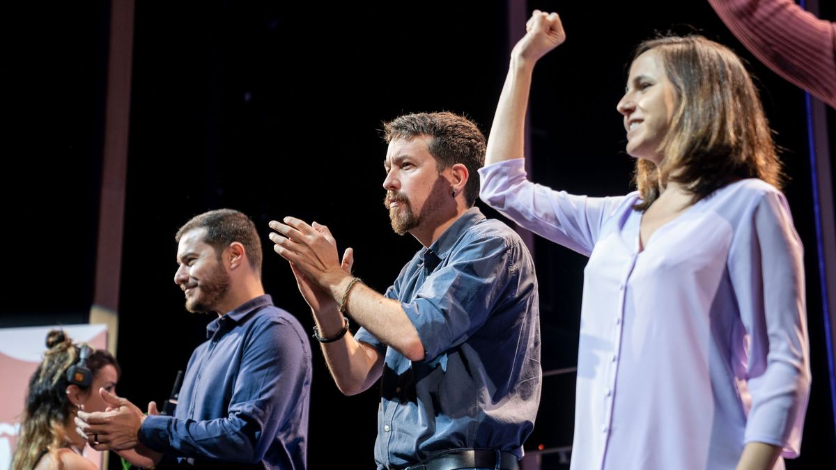 El presidente del partdo brasileño Socialismo y Libertad, Juliano Medeiros; el exlíder de Podemos, Pablo Iglesias; y la ministra de Derechos Sociales y Agenda 2030, Ione Belarra El presidente del partdo brasileño Socialismo y Libertad, Juliano Medeiros; el exlíder de Podemos, Pablo Iglesias; y la ministra de Derechos Sociales y Agenda 2030, Ione Belarra