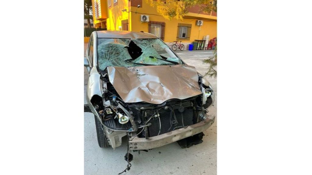 El vehículo en el que han huido los responsables del atropello mortal en Torrejón de Ardoz