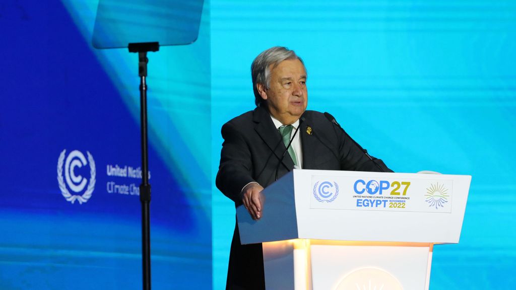 António Guterres alerta en la COP27 de Egipto: "La humanidad tiene que decidir: cooperar o morir"
