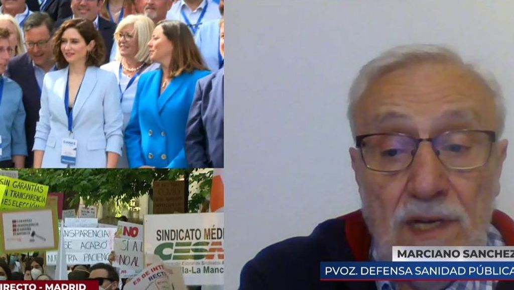 Portavoz Defensa Sanidad Pública, carga contra Ayuso por el caos: "Se está buscando el enfrentamiento de la población con los profesionales"