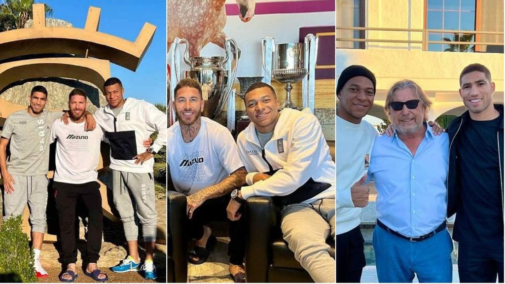 Sergio Ramos 'mete' a Mbappé en casa: de posar con su padre, a la Champions del Madrid