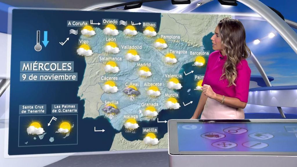 Tiempo para el miércoles: las lluvias afectarán a toda España y serán fuertes en Andalucía