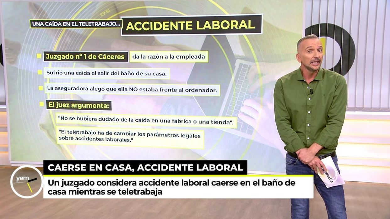 Una caída en casa es un accidente laboral