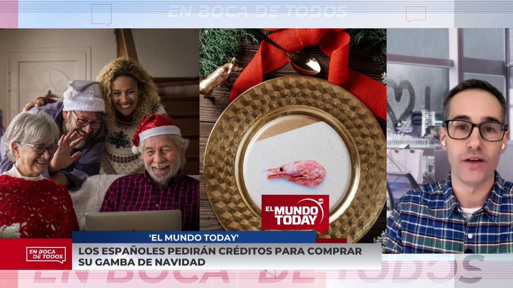 'El Mundo Today' informa de la subida de precios en Navidad: una familia pide un préstamo para comprar una gamba