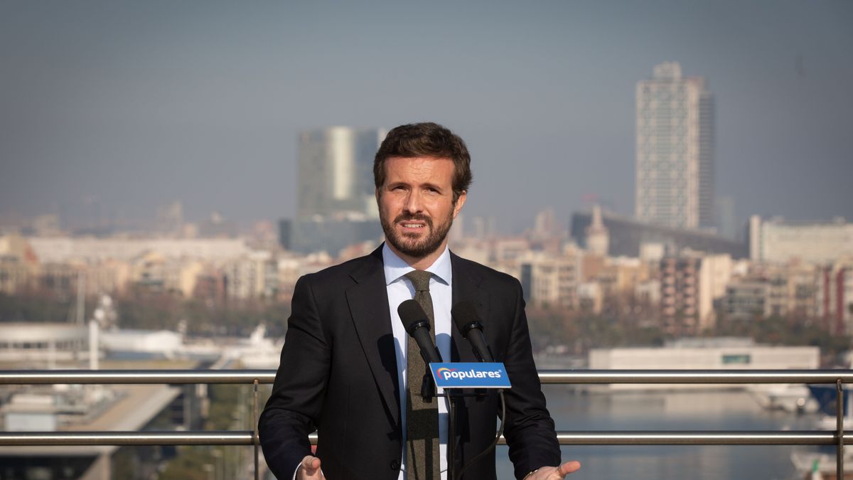 Pablo Casado en Barcelona en diciembre de 2021 Pablo Casado en Barcelona en diciembre de 2021