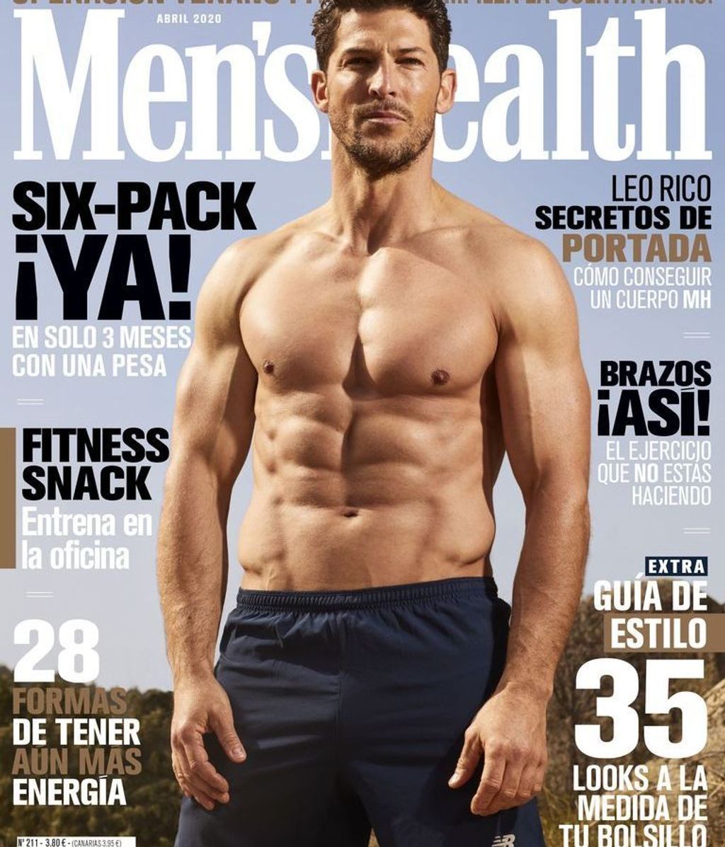 Leo Rico, en una portada de Men's Health (2020)