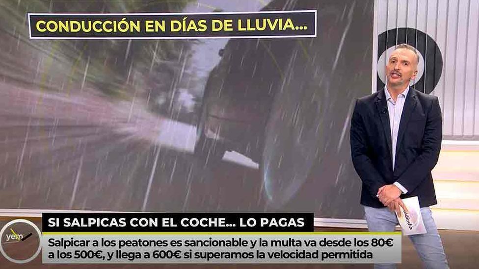 Si salpicas con el coche a un viandante, lo pagas: Hasta 500€ de multa