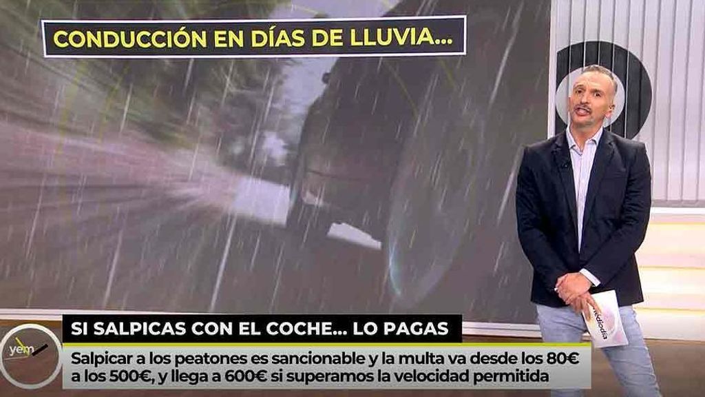 Si salpicas con el coche a un viandante, lo pagas: Hasta 500€ de multa