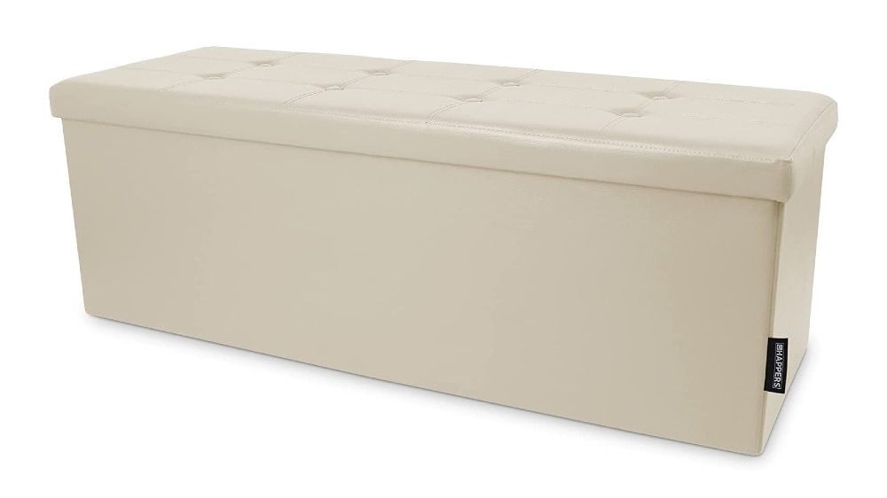 Baúl tipo puff y taburete de HAPPERS