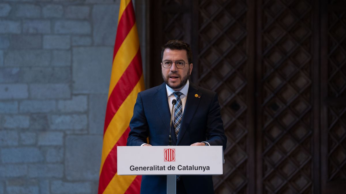El presidente de la Generalitat, Pere Aragonés, comparece tras el anuncio de la reforma del delito de sedición