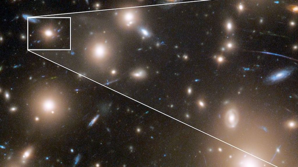 El telescopio Hubble fotografía los primeros instantes de una supernova en el universo temprano