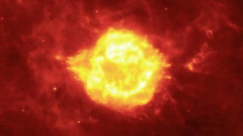 La supergigante roja era unas 500 veces más grande que el Sol