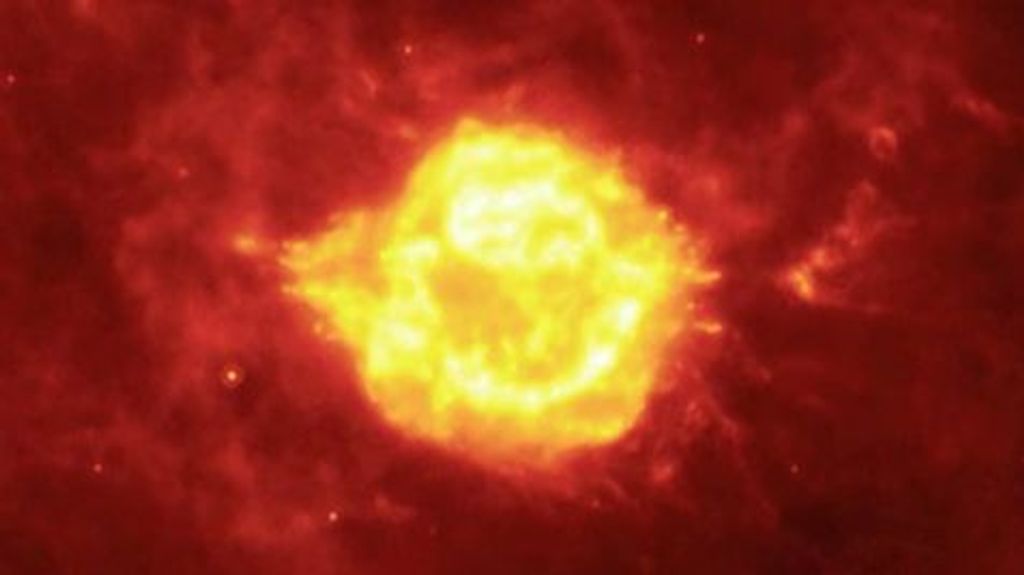 La supergigante roja era unas 500 veces más grande que el Sol