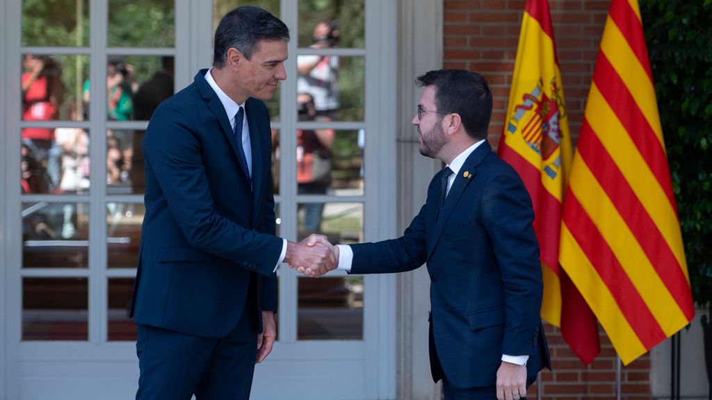 Pedro Sánchez y Pere Aragonès se reúnen en Moncloa para retomar su relación tras la crisis de Pegaso en julio de este año