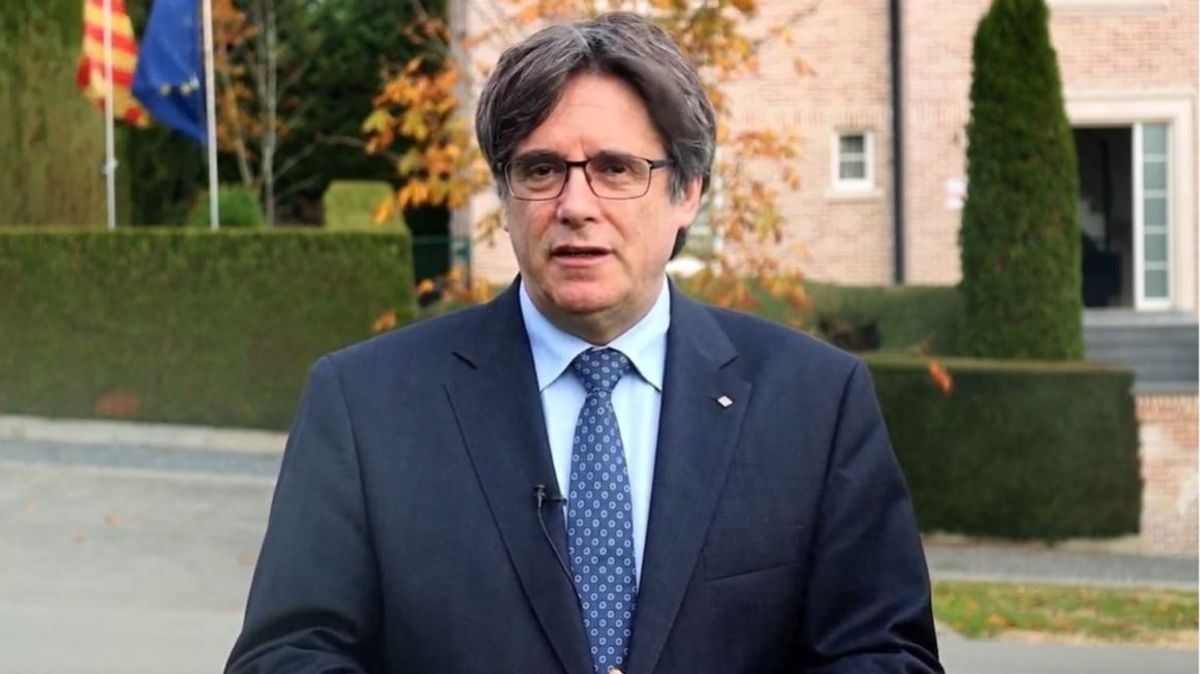 Puigdemont en Waterloo el 27 de octubre