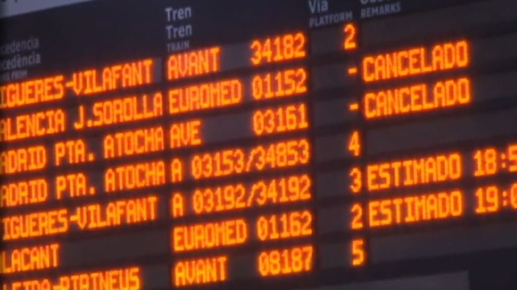 Segunda jornada de huelga de los trabajadores de Renfe que quieren un aumento de sueldo acorde con el IPC