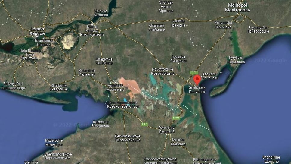 La ciudad de Gueníchesk es un importante puerto marítimo