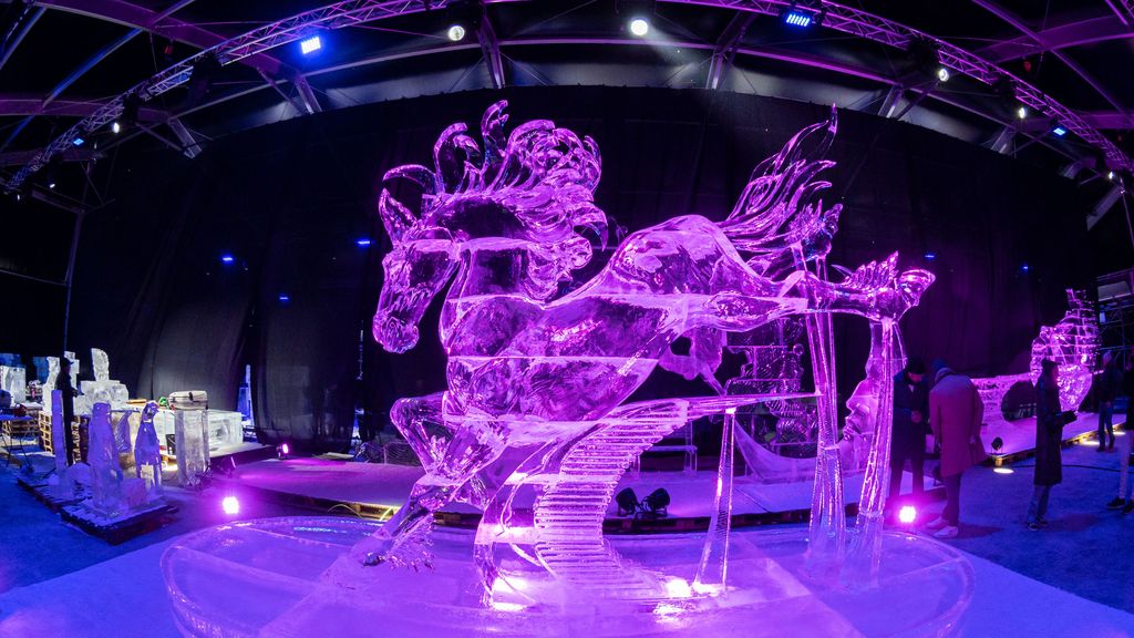 Torrejón acoge el primer Festival Internacional de Esculturas de Hielo