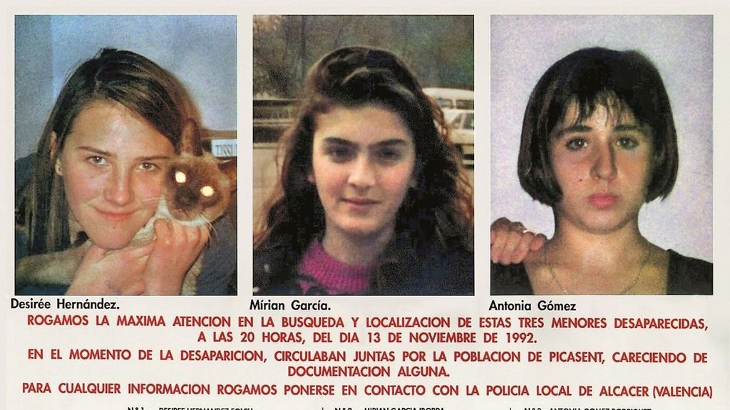 30 años de la desaparición de las niñas de Alcásser, uno de los crímenes más conocidos de la historia de España