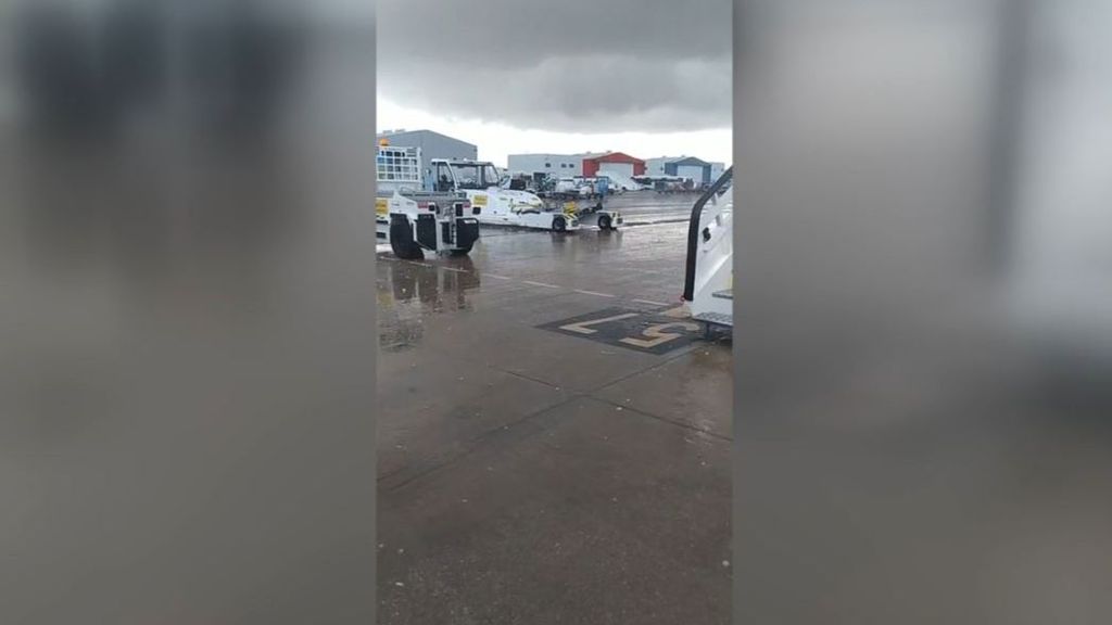El aeropuerto de Manises alcanza cifras récord de precipitaciones acumuladas en 24 horas en Europa