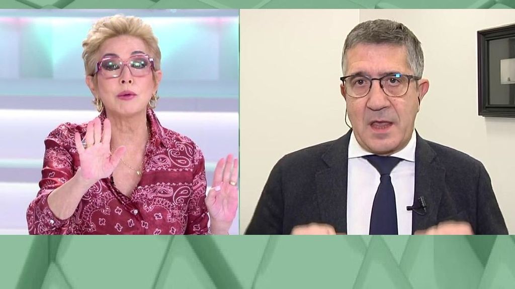 Ana Rosa: "Yo decido quien habla en esta mesa, no lo decide Patxi López ni Sánchez"