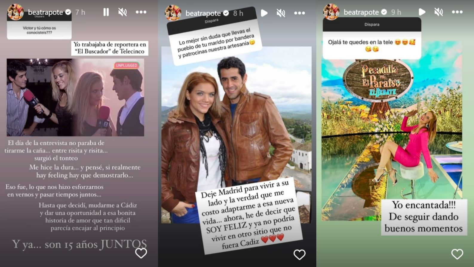 Beatriz Trapote habla de su historia de amor