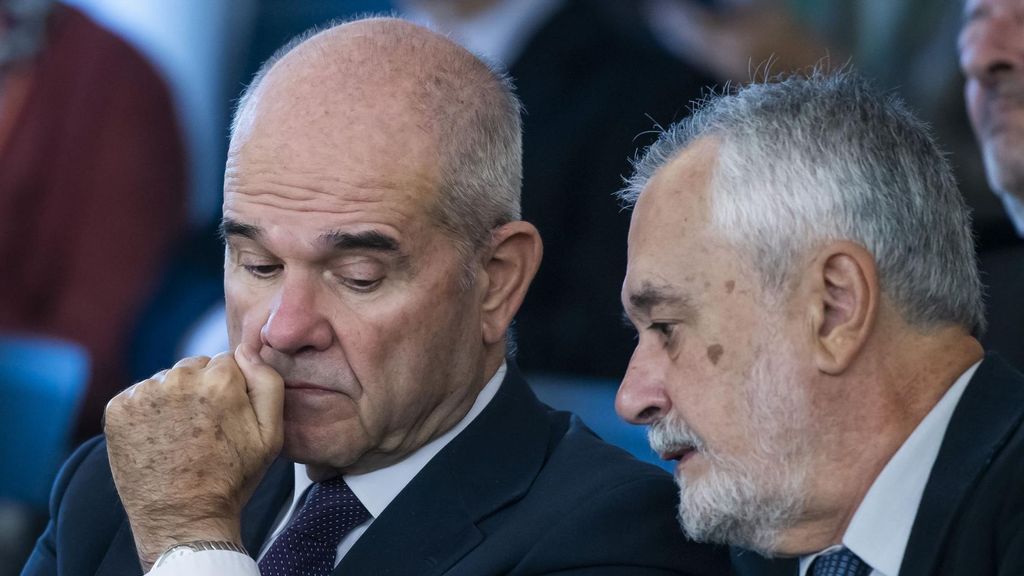 Chaves y Griñán durante el juicio de los ERE