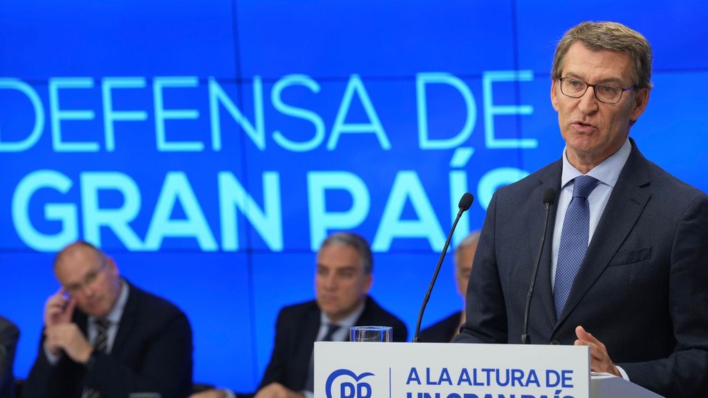 El presidente del PP, Alberto Núñez Feijóo