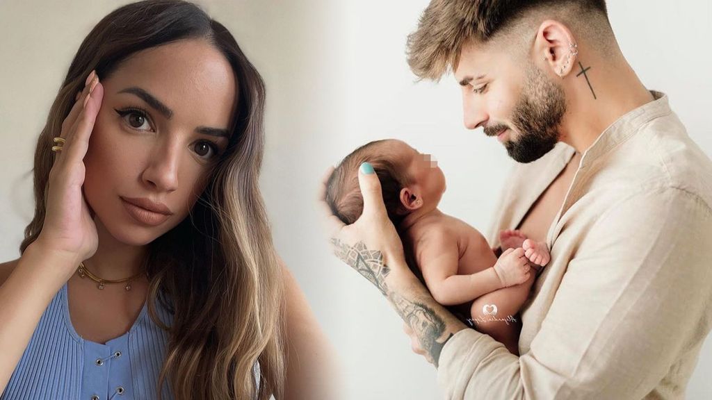 Lucía Sánchez, Isaac Torres y Mía, su hija en común