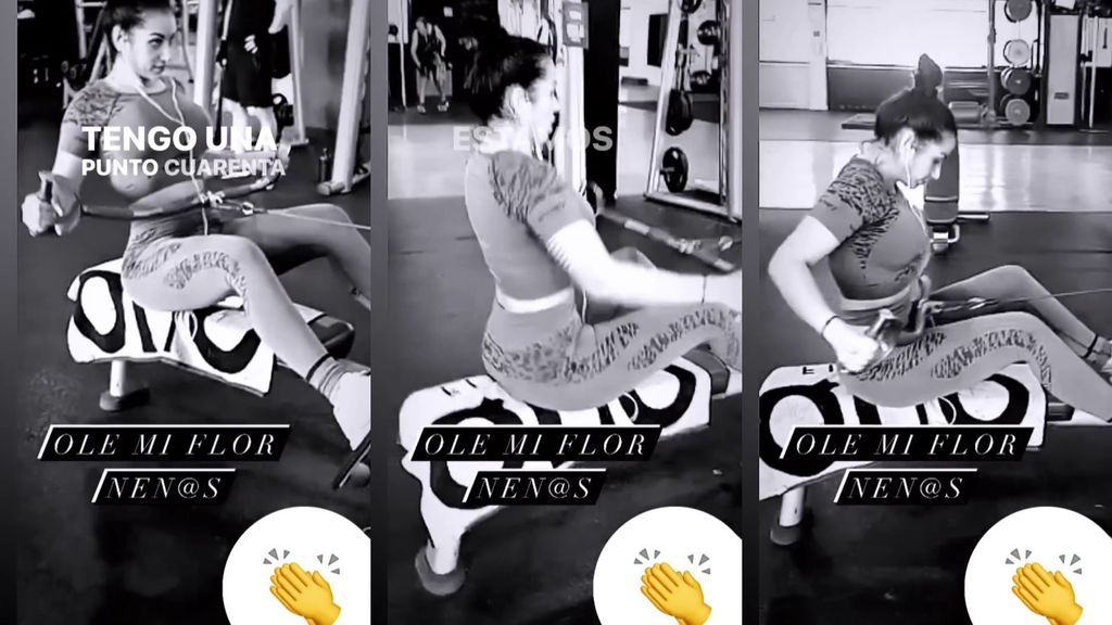 Dakota Tárraga entrena en el gym para mantener su figura