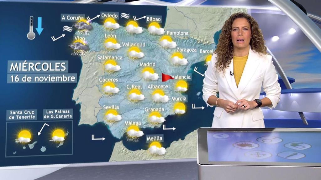 El miércoles las lluvias se intensificarán y llegará más frío a España por un frente