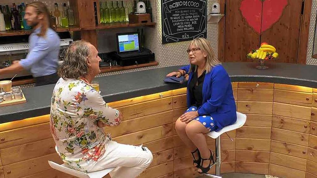 Gisela y Humberto durante su cita en 'First Dates'