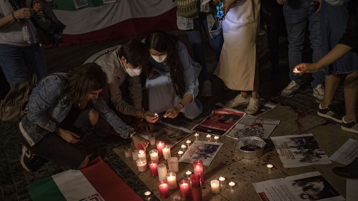 Imagen de archivo de una manifestación en Barcelona por la liberación de Irán