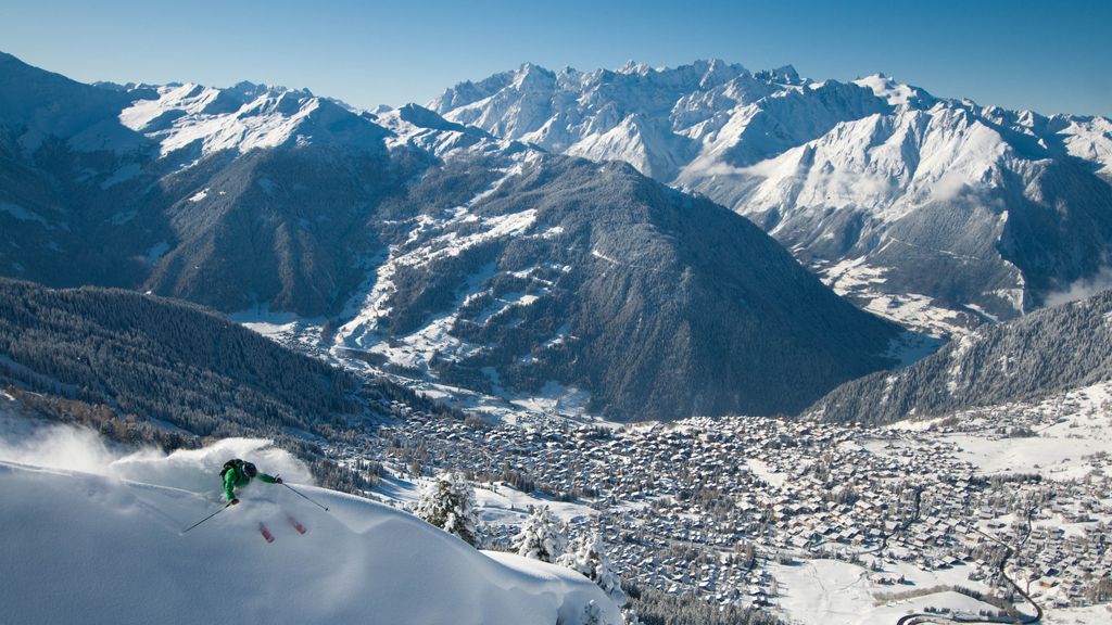 La estación de Verbier se encuentra en Suiza.